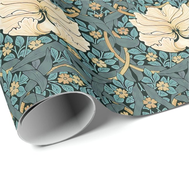 William Morris Pimpernel Vintag Pattern Wrapping Geschenkpapier (Rolleneckpunkt)
