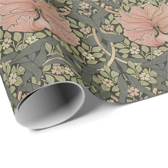 William Morris Pimpernel Vintag Pattern Wrapping Geschenkpapier (Rolleneckpunkt)