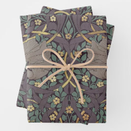 William Morris Pimpernel Vintag Pattern Wrapping Geschenkpapier Set