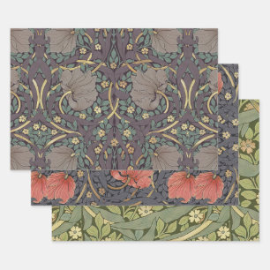 William Morris Pimpernel Vintag Pattern Wrapping Geschenkpapier Set