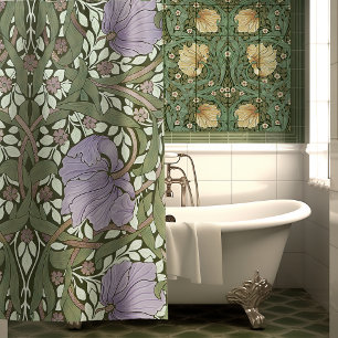 William Morris Pimpernel Vintage Muster Duschvorha Duschvorhang