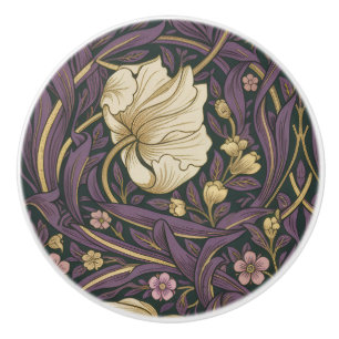 William Morris Pimpernel Vintage Prä-Rafaelit Keramikknauf