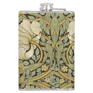 William Morris Pimpernel Vintage Vor-Raphaeliter Flachmann