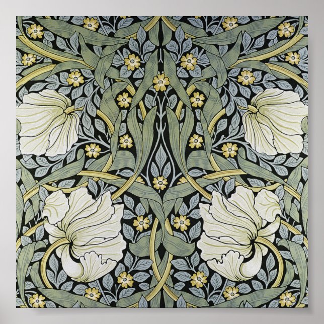 William Morris - Pimpernel Wallpaper Design Poster (Vorne)