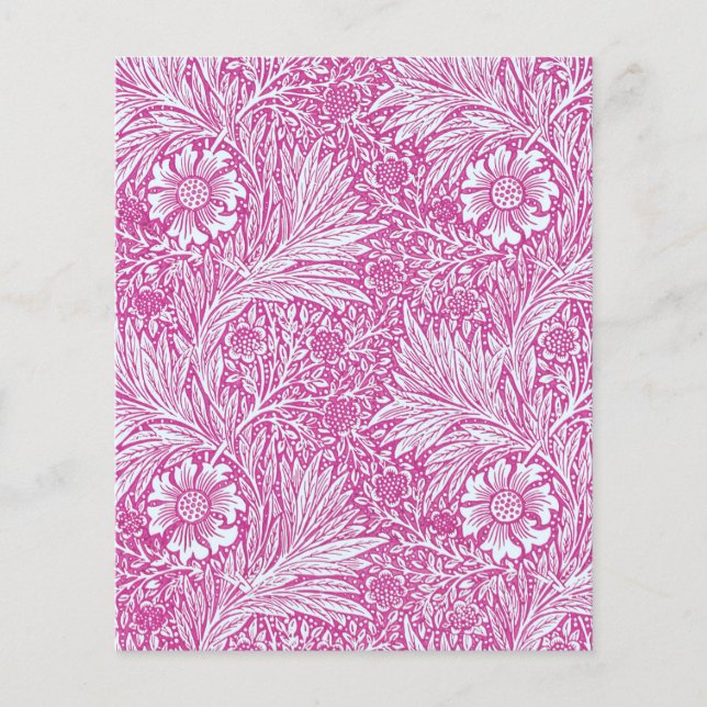 William Morris - Pink Marigold Scrapbook Paper (Vorderseite)