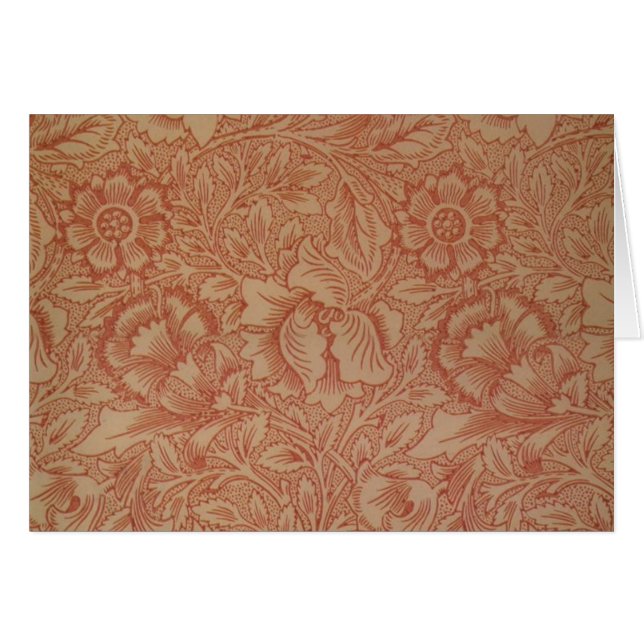 William Morris Pink Poppy Blume Floral (Vorderseite (Horizontal))