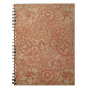 William Morris Pink Poppy Blume Floral Notizblock