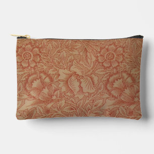 William Morris Pink Poppy Blume Floral Zubehörtasche