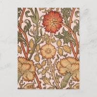 William Morris Pink Rose Blume Wallpaper Pattern