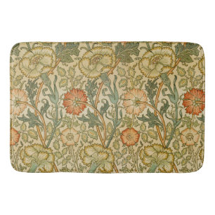 William Morris Pink Rose Border Floral Art Badematte