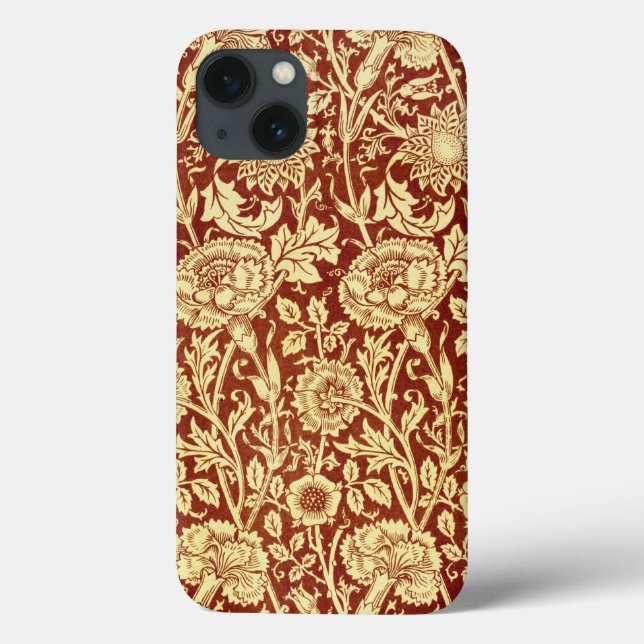 William Morris Pinks Red und White Case-Mate iPhone Hülle (Rückseite)