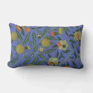 William Morris Pomegranate Blue Colorful Wallpaper Lendenkissen
