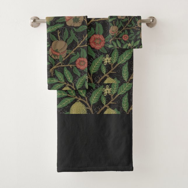 William Morris Pomegranate Classic Frucht Badhandtuch Set (Insitu)