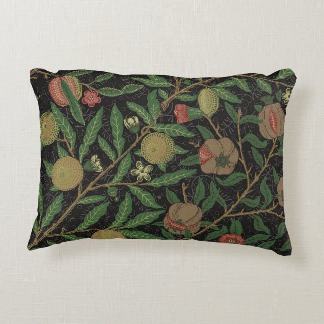 William Morris Pomegranate Classic Frucht Dekokissen (Rückseite)