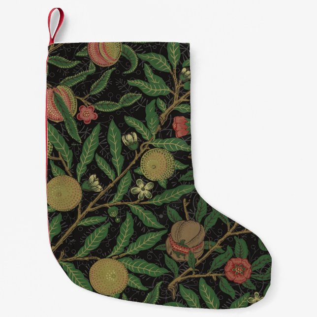 William Morris Pomegranate Classic Frucht Kleiner Weihnachtsstrumpf (Vorderseite)