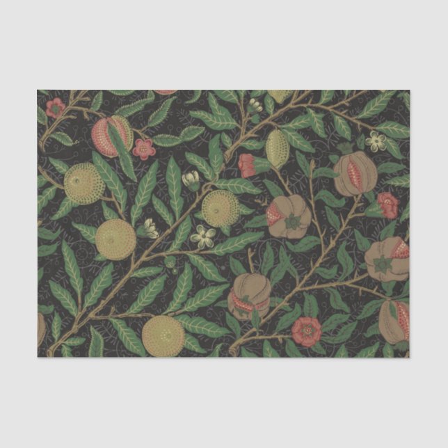 William Morris Pomegranate Classic Frucht Seidenpapier (Vorderseite)