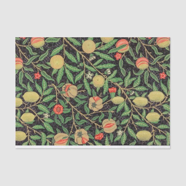 William Morris Pomegranate Design Tissue Paper Seidenpapier (Vorderseite)