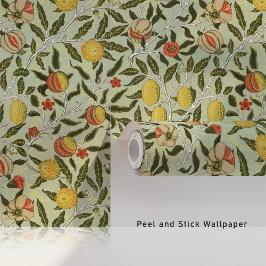 William Morris Pomegranate Floral Sage Green Tapete