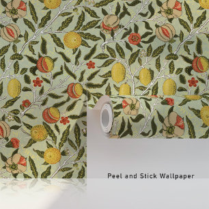 William Morris Pomegranate Floral Sage Green Tapete