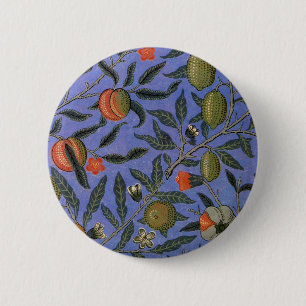 William Morris Pomegranate Wallpaper Button