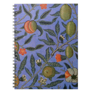 William Morris Pomegranate Wallpaper Notizblock