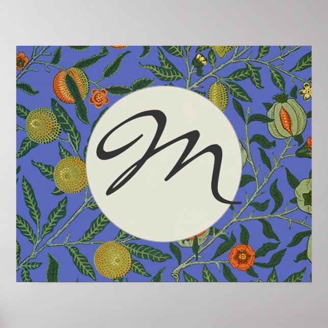 William Morris Pomegranate Wallpaper Poster (Vorne)