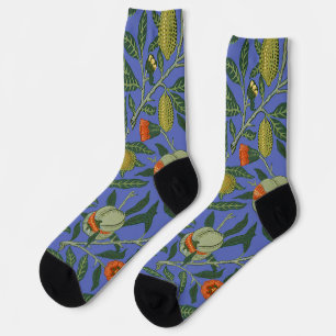 William Morris Pomegranate Wallpaper Socken