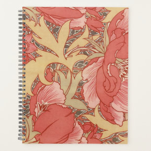 William Morris Poppies Floral Art Nouveau Motif