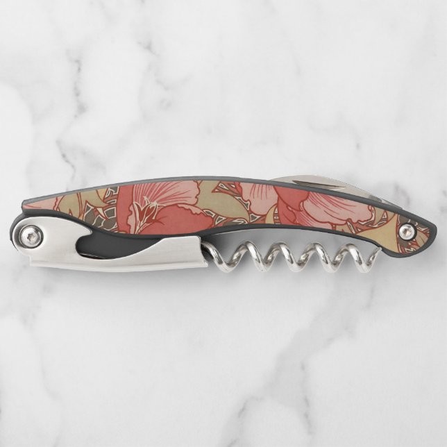 William Morris Poppies Floral Kellnermesser (Vorderseite)