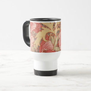 William Morris Poppies Floral Reisebecher