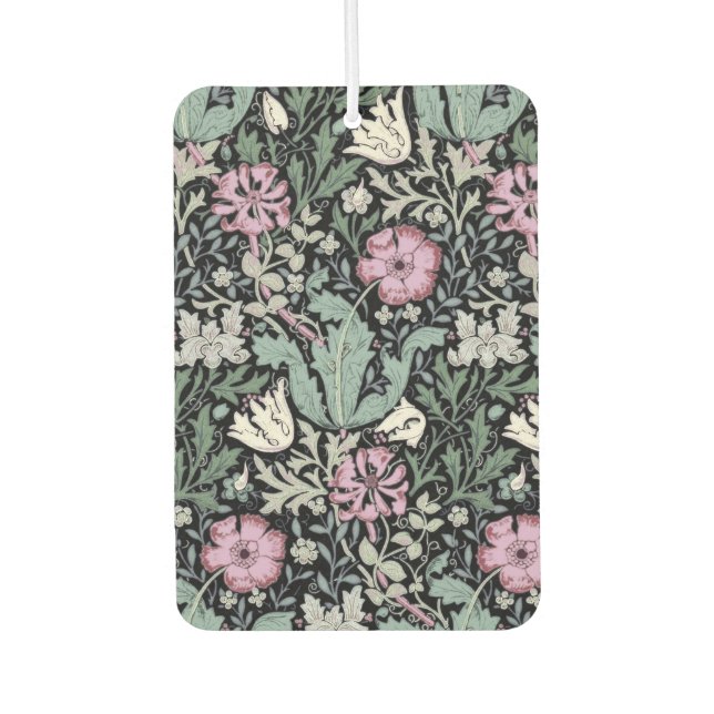 William Morris Poppy Botanical Victorian Wallpaper Autolufterfrischer (Vorderseite)