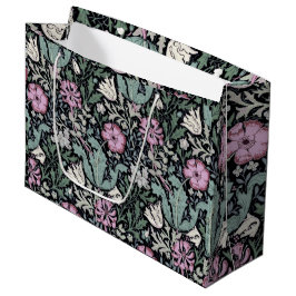 William Morris Poppy Botanical Victorian Wallpaper Große Geschenktüte