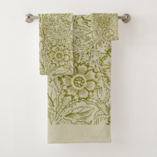 William Morris Poppy Classic Floral Green