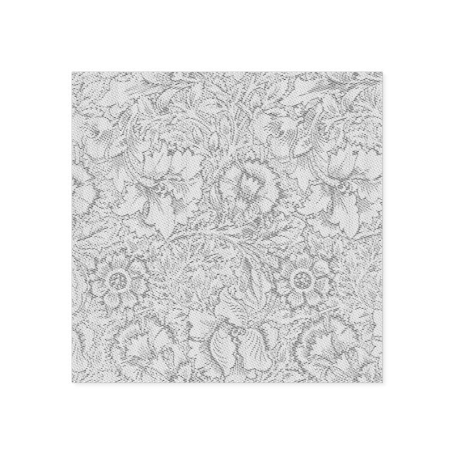 William Morris Poppy Classic Floral Green Gummistempel (Prägung)
