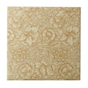 William Morris Poppy Floral Wallpaper Fliese