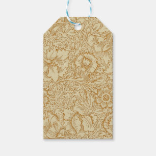William Morris Poppy Floral Wallpaper Geschenkanhänger