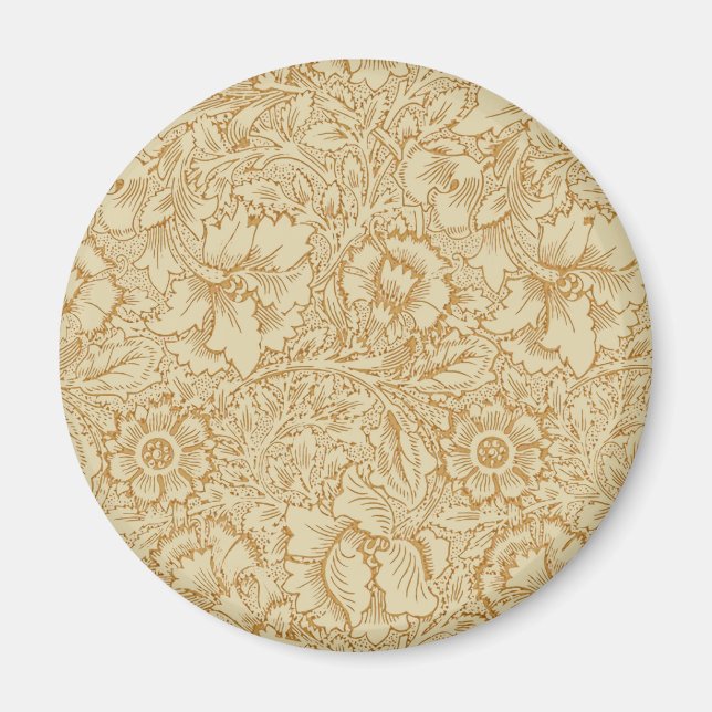 William Morris Poppy Floral Wallpaper Magnet (Vorne)