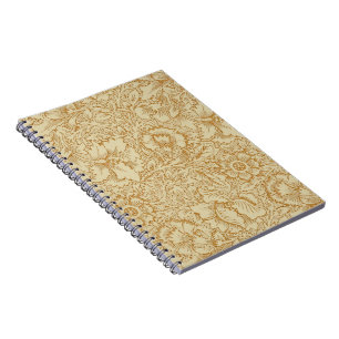 William Morris Poppy Floral Wallpaper Notizblock