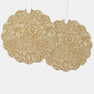 William Morris Poppy Floral Wallpaper Ornament Karte