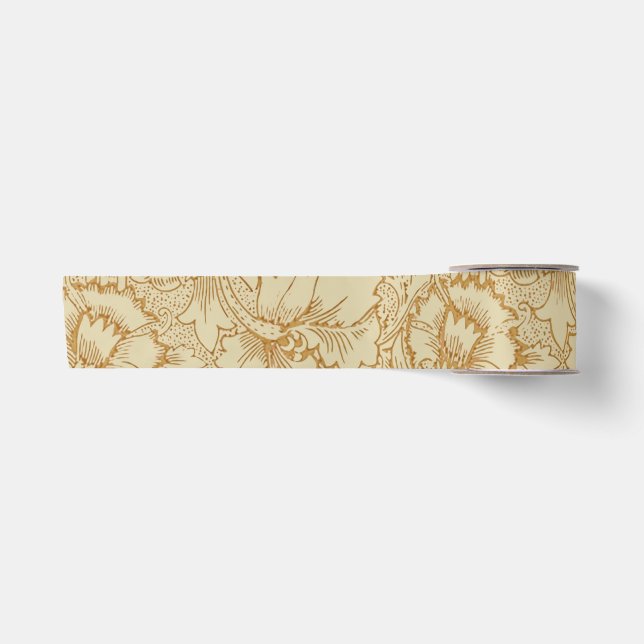 William Morris Poppy Floral Wallpaper Satinband (Vorderseite)