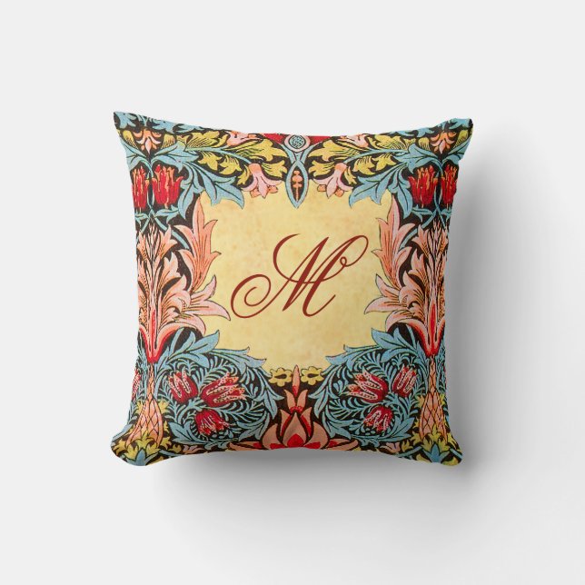 William Morris Pre-Raphaelite Throw Pillow Kissen (Vorderseite)