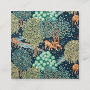 William Morris Quadratische Visitenkarte