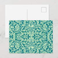 William Morris Queen Anne Blaugrüne Vogel Blumen K