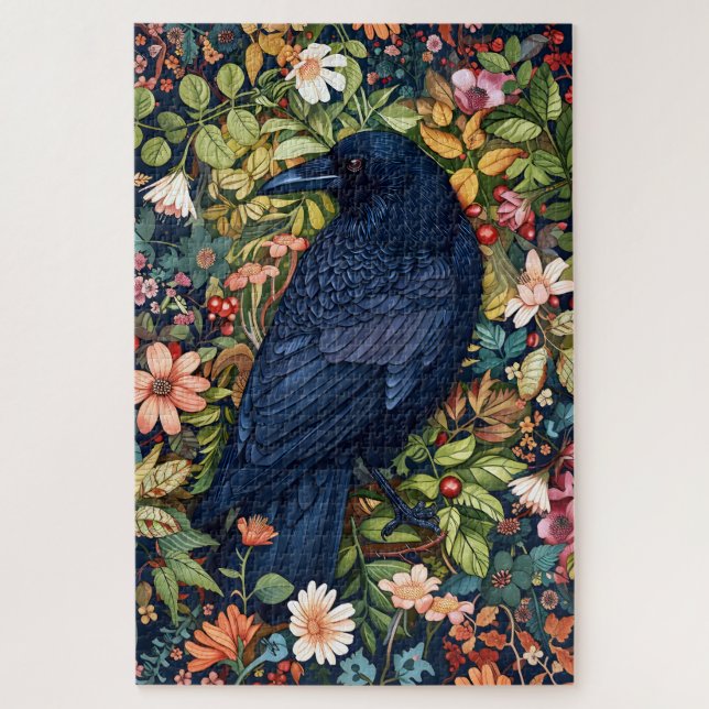 William Morris Raven Jigsaw Puzzle (Vertikal)