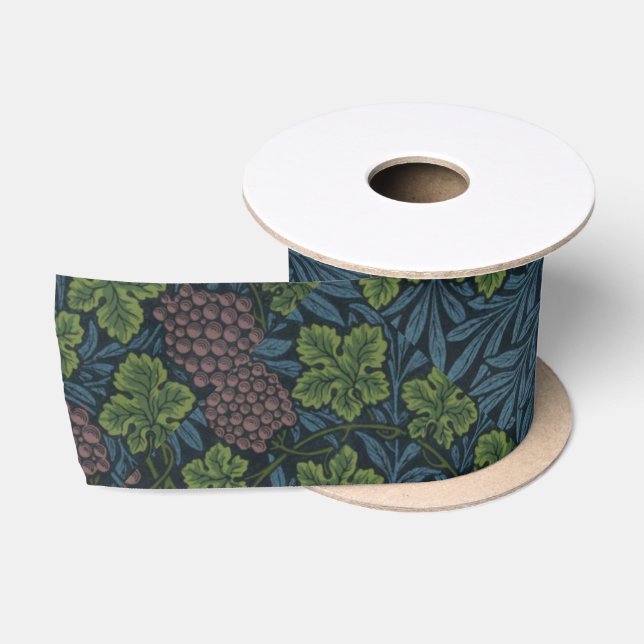 William Morris-Rebe-Tapeten-Entwurf Satinband (Spule)
