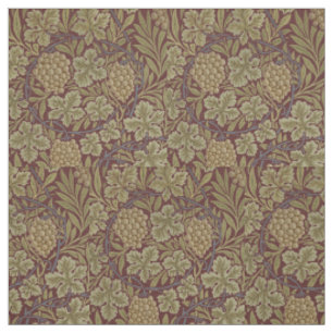 William Morris Rebe Weinranke Rot Grün Kunst Stoff