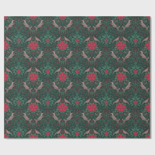 William Morris Rentier Weihnachtsdamast Geschenkpapier
