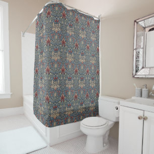William Morris : Rideau de douche en Tête de Snake