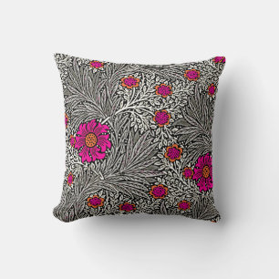 William Morris Ringelblume, Grau und Weiß Kissen
