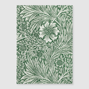 William Morris Ringelblume grün floral Blume Magnetkarte